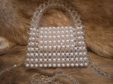 Lulua Stitches Handmade Crystal And Pearl Beaded Bag