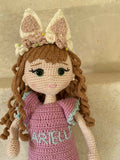 Handmade By Noha Handmade Crochet Doll Areilla Weight 90 gr Height 35 Cm