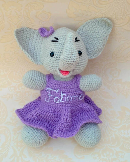 Handmade By Noha Handmade Crochet Elephant height:30cm weight 100gr