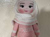 Handmade By Noha Handmade Crochet Doll Imaam Weight 99 gr Height 40 Cm