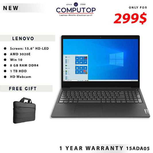 Lenovo Black Laptop 15.6" Inch