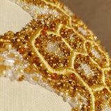 Divine Threads Handmade Honeycomb Embroidery Hoop 21 cm (Valentine Special)