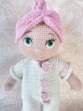 Handmade by Noha Crochet Doll weight: 90 gr height: 135 cm