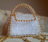 Lulua Stitches Handmade Royal Crystal Bag