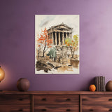 inspire.inc Lebanon Baalbek Temple of Bacchus Art Metal Poster 20x30cm/30x40cm/30x60cm