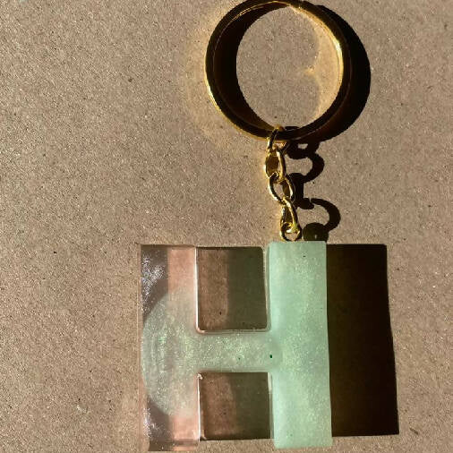 JulyanaChehab Handmade Letter H Keychain 5 cm