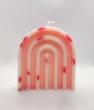 Candelight Hand-Poured Marbled Arch Candle