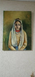 Arts & More Handmade Gallery Art Sad Little Girl Oil Painting (70*50cm)