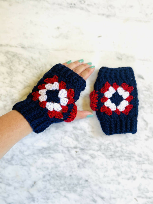 Roudainas Art Crochet Fingerless gloves