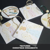 Karoun's Textured Christmas Ornaments