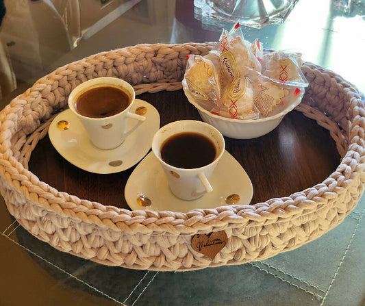 Valentina Handmade Oval Tray Design - Ramadan Decoration