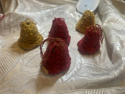 It’s So Yarn Handmade Crochet Christmas Bells