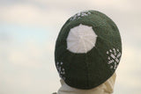 Knittember Handmade Knitting "Frosty Evergreen" Beret for women 0.121kg
