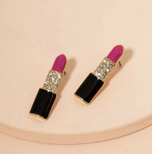 Oh La La Express Women Earrings Lipstick 1 pair