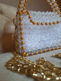 Lulua Stitches Handmade Royal Crystal Bag