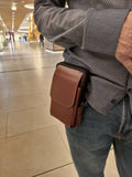 Coco Leather Useful leather man belt bag 0.18Kg