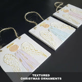 Karoun's Textured Christmas Ornaments