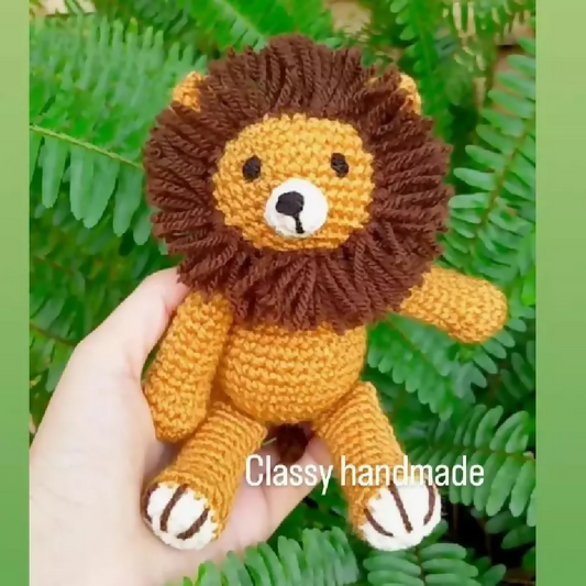 Classy Handmade Touch Crochet Lion Toy