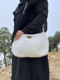 Crochet by Mona Handmade classic Crochet Handbag dimensions 40x25cm