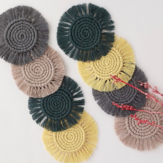 Macart-mé Handmade Macrame Coasters