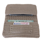 Fashion Stitch Women's Beige Crochet Wallet