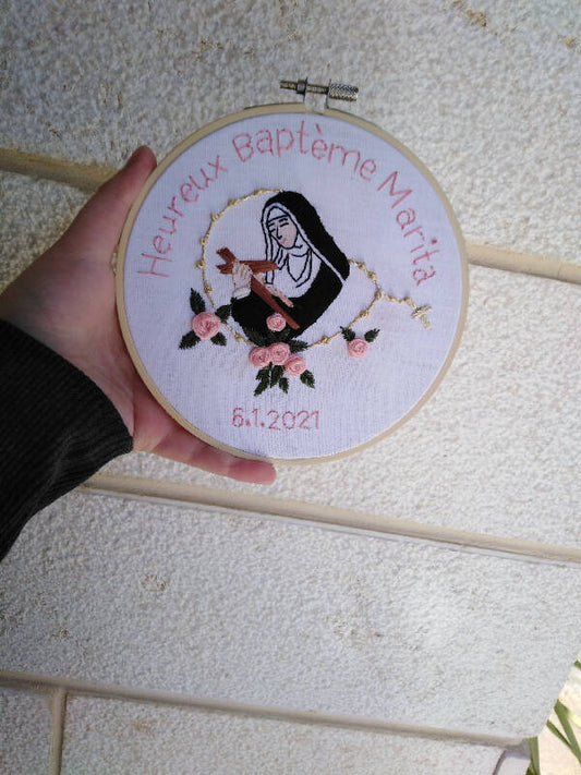 Angies Embroidery Handmade Embroidered 16cm Hoop