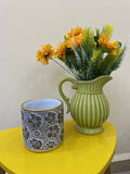 Massa Flowers Pottery Vase, Very Heavy Quality, Length: 16cm, Diameter: 13cm