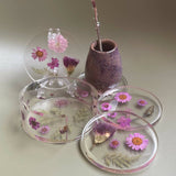 Julyana Chehab Handmade Round Coaster + Stand Coaster 10 cm