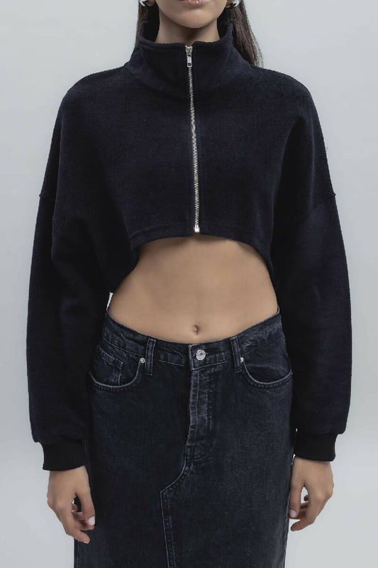 TipTop Women Crop Sweatshirt Casual Wear