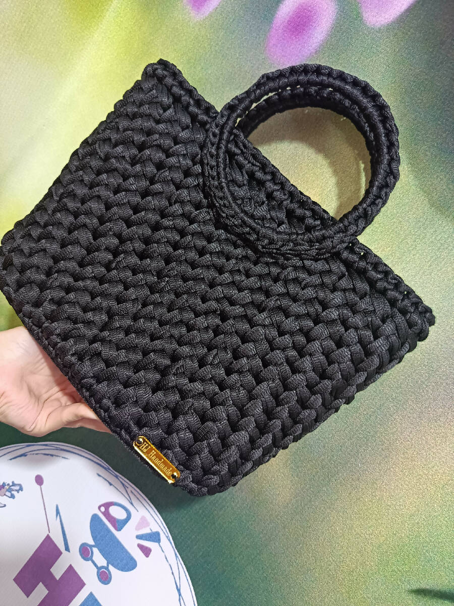 Hj Handmade Crochet Stylish Bag Size 25*25Cm