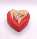 Candelight Hand-Poured Handholding Heart Candle