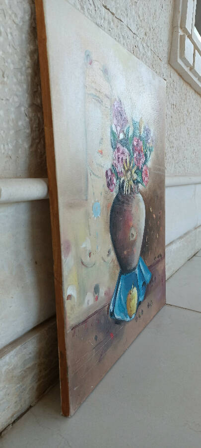 Arts & More Handmade Gallery Art Vase Flower Oil Painting (60*50cm)