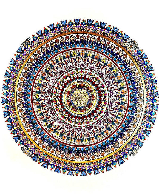 Lulwa’s Spiritual Art Luxurious Handmade Mandala 65*50 cm
