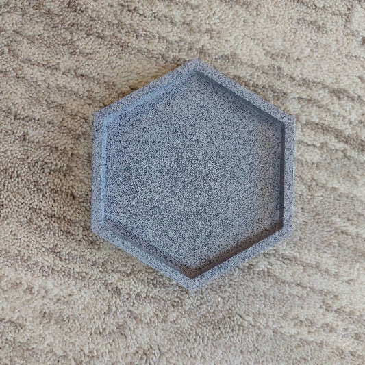 Glamour by Rima Handmade Hexagon Coaster Stone Structure 0.119 kg