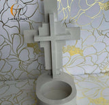 Candle World Handmade Concrete Cross