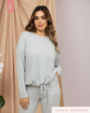 EVE.CLOSET Ladies' Tie Waist Pajamas