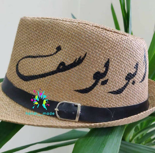 handi___made Customized Hand Painted Summer Hats for men