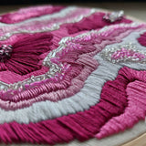 Divine Threads Handmade ''Cystal Thread Collection'' Rose Quartz Elegance/ 17 cm