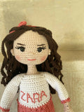 Handmade By Noha Handmade Crochet Doll Zara Weight 90 gr height 35 Cm