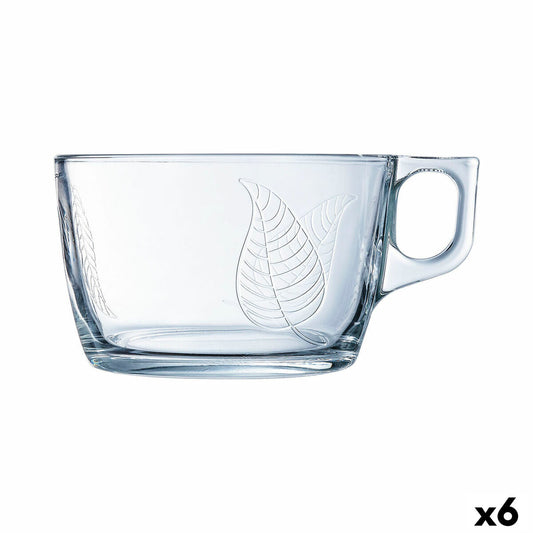 Cup Luminarc Large Sheets Transparent Glass (500 ml) (6 Units)