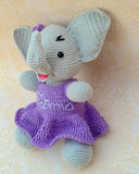 Handmade By Noha Handmade Crochet Elephant height:30cm weight 100gr