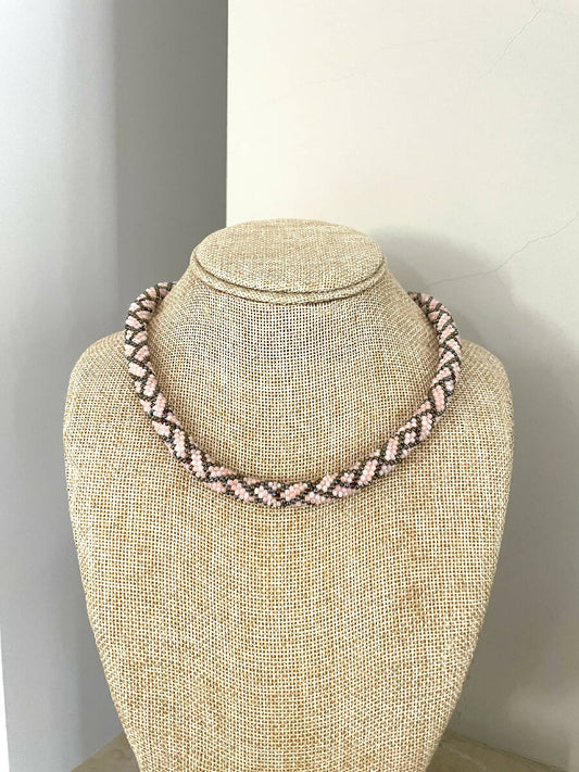 Roudainasart Rectangular Design Rope Necklace