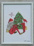 Nadine Art Gallery Christmas Framed Sketch