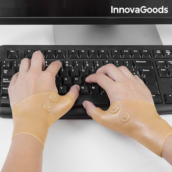 InnovaGoods Magnetic Compression Wrist Support (Pack of 2)