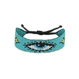 Glow By Rula Akhdar Handmade For Women Turquoise Eye Bead Bracelet