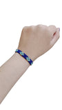 Glow By Rula Akhdar Handmade For Women Navy Evil Eye Bead Bracelet