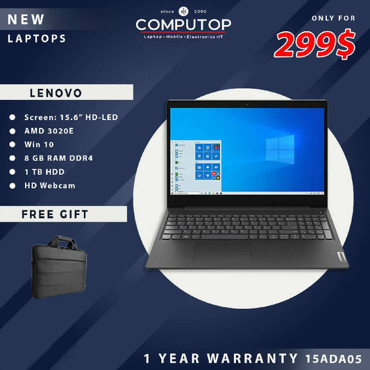 Lenovo Black Laptop 15.6" Inch