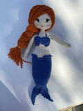 Handmade By Noha Handmade Crochet Doll Mermaid height 30 cm weight 100 g
