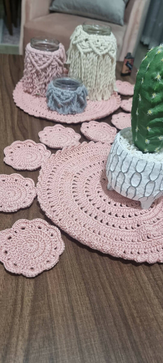 Handmade by rf Crochet Table Cover