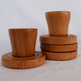 Yanart Studio Handmade Wooden Coffee Cups Set